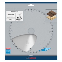 Bosch pilový kotouč PRO Wood pro okružní pilu, 250 × 3,2 × 30 mm, T40