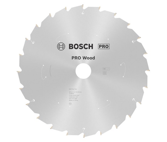 Bosch pilový kotouč PRO Wood cordless pro akumulátorovou okružní pilu, 254 × 2,2 × 30 mm, T24