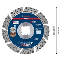 Bosch diamantový dělicí kotouč EXPERT MultiMaterial X-LOCK 125 × 22,23 × 2,4 × 12 mm