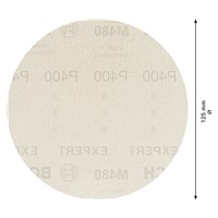 Bosch brusná mřížka EXPERT M480 pro vibrační brusky 125 mm, G 400 5 ks