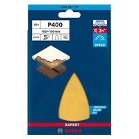 Bosch brusný papír EXPERT C470 se 7 otvory pro multifunkční pily 100 × 150 mm, G 400, 10 ks