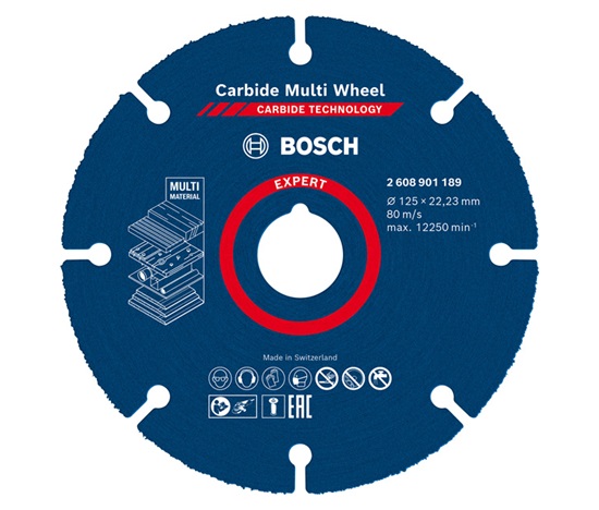 Bosch řezné kotouče EXPERT Carbide Multi Wheel 125 mm, 22,23 mm