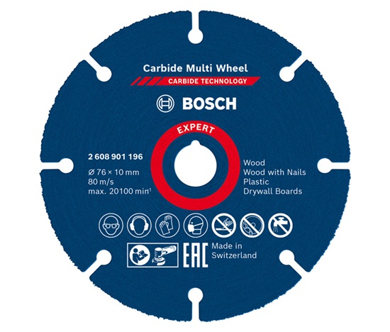 Bosch víceúčelový řezný kotouč EXPERT Carbide Multi Wheel 76 mm, 10 mm