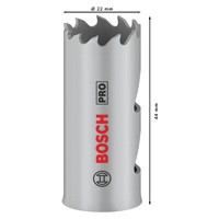 Bosch děrovka PRO Multi Material, 22 mm, se závitem