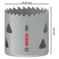 Bosch děrovka PRO Multi Material, 51 mm, se závitem