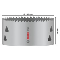 Bosch děrovka PRO Multi Material, 102 mm, se závitem
