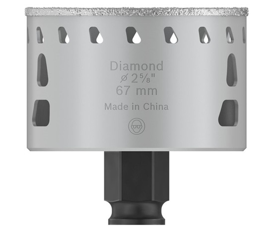 Bosch děrovka PRO Tile PC Plus, 67 mm, HS