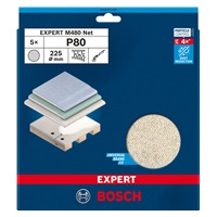 Bosch brusná mřížka EXPERT M480, 225 mm, G 80, 5 ks