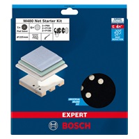 Bosch sada brusných mřížek EXPERT M480 225 mm, G 80 / 120 / 180 / ochrana podložky, 7 ks