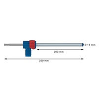 Bosch sada vrtáků do betonu EXPERT SDS Clean plus-8X, 14 × 200 × 350 mm