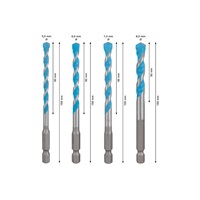 Bosch vrták EXPERT HEX-9 Multi Construction, sada 4 kusů, 5,5/6/7/8