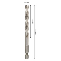 Bosch středicí vrták PRO Pilot Drill Bit, rychlovýměnný systém děrovek HSS-G Quick Change 6,35 × 100 mm