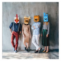 Pixio Voxart - Cubeheads - Gamers, Smart Pixel