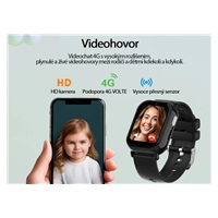 CARNEO dětské GPS hodinky GuardKid+ 4G TINY black