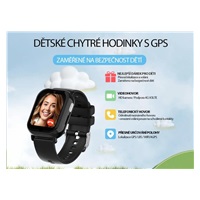 CARNEO dětské GPS hodinky GuardKid+ 4G TINY black