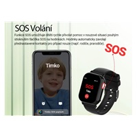 CARNEO dětské GPS hodinky GuardKid+ 4G TINY black