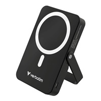 VERBATIM Powerbanka Charge 'n' Go, Magnetická, 10000 mAh, USB-C, Stojánek, Černá