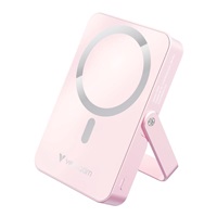 VERBATIM Powerbanka Charge 'n' Go, Magnetická, 10000 mAh, USB-C, Stojánek, Růžová