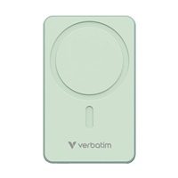 VERBATIM Powerbanka Charge 'n' Go Essentials, Magnetická, 5000 mAh, USB-C, Zelená
