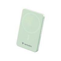 VERBATIM Powerbanka Charge 'n' Go Essentials, Magnetická, 5000 mAh, USB-C, Zelená