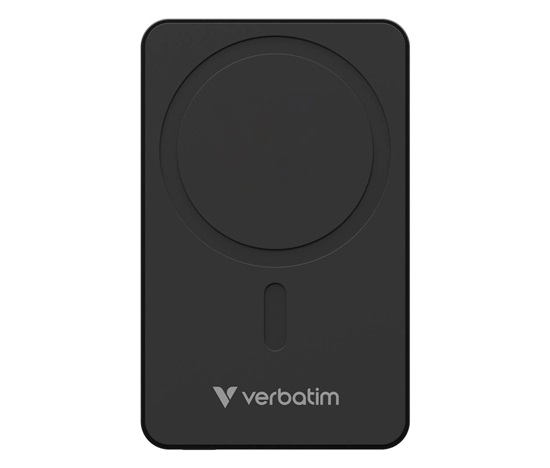 VERBATIM Powerbanka Charge 'n' Go Essentials, Magnetická, 20000 mAh, USB-C, Černá