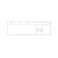 HyperX Alloy Rise Top Plate - horní deska, bílá