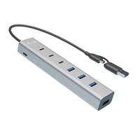 i-tec USB-C/USB-A Charging Metal HUB 7 Port (3x USB-C, 4x USB-A)