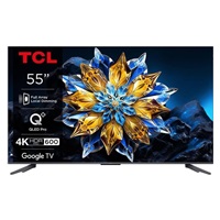 TCL C655 55" TV, 4K Ultra HD, QLED, Google TV, HDR, Bluetooth, WiFi, reproduktory ONKYO 2.1 se subwooferem