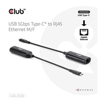 Club3D Adaptér USB-C na RJ45, 5Gb, 24cm