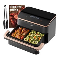 BAZAR - Cosori TF101S Dual blaze TwinFry 10l hozkovzdušná fritéza - Poškozený obal (Komplet)