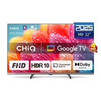 CHiQ L32FM9E TV 32", FHD, LED, metalická bezrámečková, Smart, Google TV, HDR, Chromecast