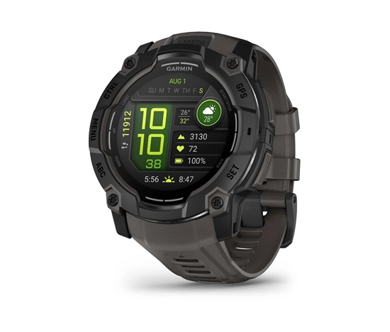 Garmin Instinct 3 – 50 mm, AMOLED, Black s charcoal páskem