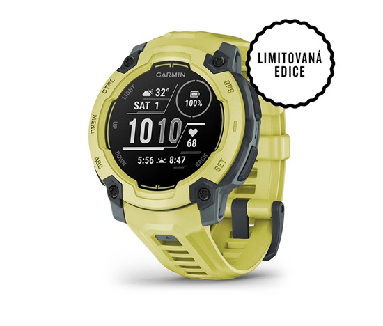 Garmin Instinct E – 45 mm, Electric lime s electric lime páskem