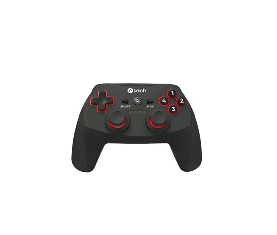 C-TECH Gamepad Khort pro PC/PS3/Android, 2x analog, X-input, vibrační, bezdrátový, USB