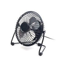 C-TECH Ventilátor UF-01, 100mm, USB, stolní, černá