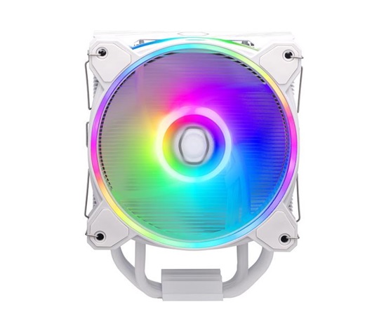 BAZAR - Cooler Master chladič Hyper 212 Halo White, 120mm ARGB, LGA1851, bílá - Poškozený obal (Komplet)