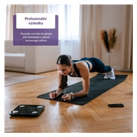 TrueLife FitScale W1 BT Black - bioelektrická impedanční bluetooth váha