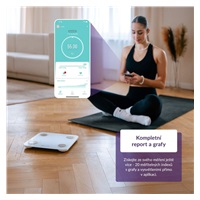 TrueLife FitScale W1 BT White - bioelektrická impedanční bluetooth váha