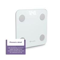 TrueLife FitScale W1 BT White - bioelektrická impedanční bluetooth váha