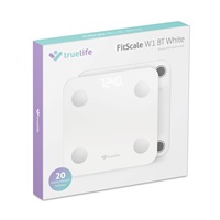 TrueLife FitScale W1 BT White - bioelektrická impedanční bluetooth váha