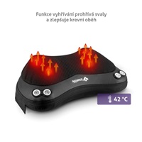 BAZAR - TrueLife RelaxBack B3 Charge - masážní polštář s dobíjecí baterií - Poškozený obal (Komplet)