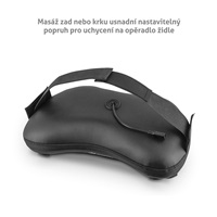 BAZAR - TrueLife RelaxBack B3 Charge - masážní polštář s dobíjecí baterií - Poškozený obal (Komplet)