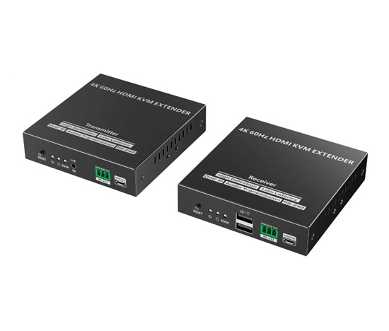 PremiumCord HDMI KVM extender na 120m přes LAN, over IP