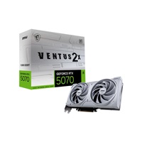 MSI VGA NVIDIA GeForce RTX 5070 12G VENTUS 2X OC WHITE, RTX 5070, 12GB GDDR7, 3xDP, 1xHDMI