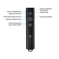 CONNECT IT Laserové ukazovátko LaserPoint, Nabíjecí, černá