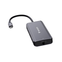 VERBATIM Dokovací stanice USB-C, 6v1, RJ45, HDMI, USB-C PD, 3xUSB 3.0, šedá