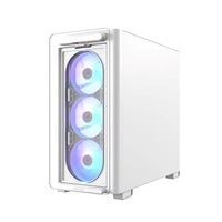 BAZAR ASUS case A23 PLUS TG ARGB, Mini Tower, průhledná bočnice, 4x120mm ARGB Fan, bílá (POŠKOZENÝ OBAL)