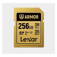 Lexar SDXC ARMOR Gold UHS-II U3, Stainless Steel, IP68 R280/W210 (V60) 256GB
