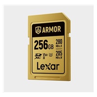 Lexar SDXC ARMOR Gold UHS-II U3, Stainless Steel, IP68 R280/W210 (V60) 256GB