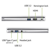 ACER NTB Chromebook 311 (CB311-12H-C1MG),N100,11.6"HD,4GB,128GB eMMC,UHD,Chrome OS,Silver – náhled 9